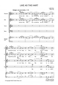Weir: Like as the Hart SATB published by Chester