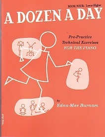 A Dozen a Day Book 4 (Lower Higher) for Piano published by Willis Music