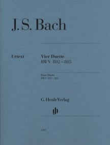 Bach: Four Duets (BWV 802 - 805) arranged for Solo Piano published by Henle (without fingering)