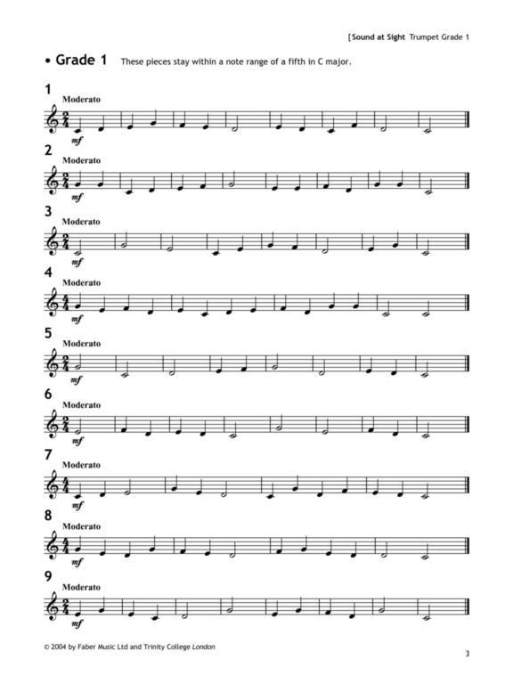 Forwoods ScoreStore Sound At Sight Grades 1 8 For Trumpet Published