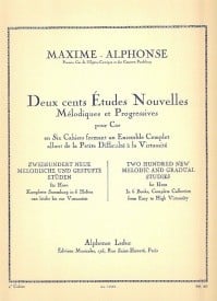 Maxime-Alphonse: 200 New Studies Book 4 for French Horn published by Leduc
