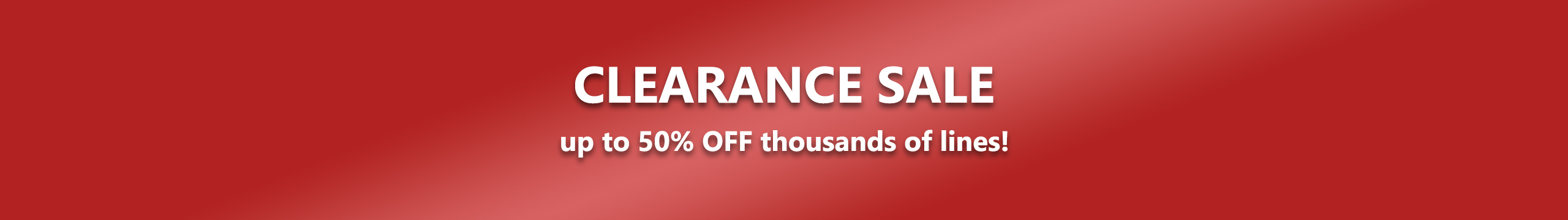 Clearance Sale