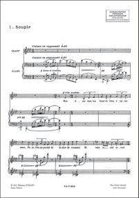 Debussy: Trois Pomes De Stphane Mallarm for Voice published by Durand