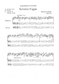 Lemare: Scherzo Fugue for Organ published by Banks