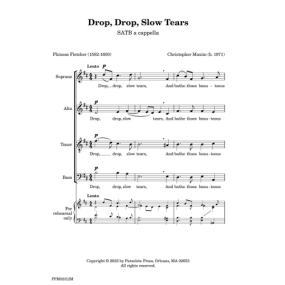 Maxim: Drop, Drop, Slow Tears SATB published by Paraclete