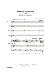 Maxim: Hurry to Bethlehem SATB published by Paraclete