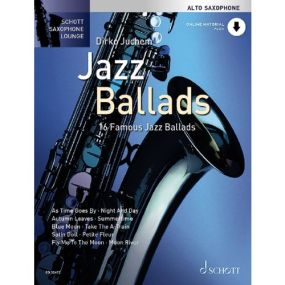 Saxophone Lounge: Jazz Ballads for Alto Saxophone published by Schott (Book/Online Audio)