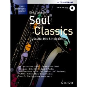 Saxophone Lounge: Soul Classics for Alto Saxophone published by Schott (Book/Online Audio)