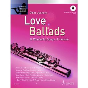 Flute Lounge: Love Ballads published by Schott (Book/Online Audio)