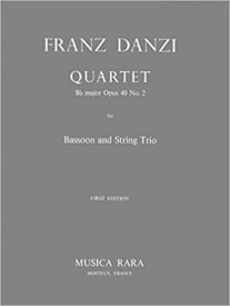 Danzi: Quartet in D Opus 40 No.2 published by Breitkopf