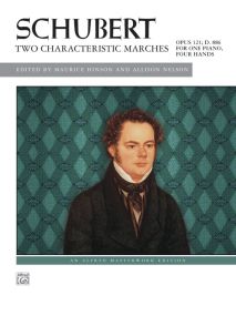 Schubert: Two Characteristic Marches Opus 121 (D886) for Piano Duet  published by Alfred