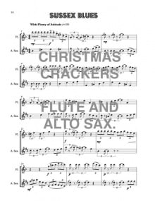 Christmas Crackers for Flute and Alto Saxophone published by Wild