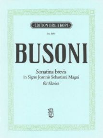 Busoni: Sonatina No.5 K280 for Piano published by Breitkopf