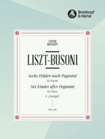 Liszt: 6 Etudes after Paganini Volume 4 for Piano published by Breitkopf