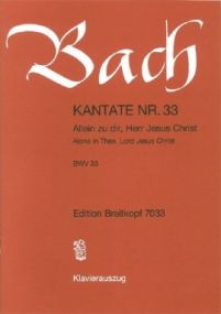 Bach: Cantata No 33 published by Breitkopf & Hartel - Vocal Score