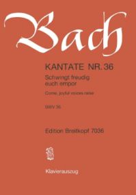 Bach: Cantata No 36 published by Breitkopf & Hartel - Vocal Score