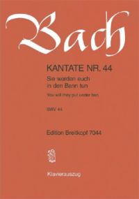 Bach: Cantata No 44 published by Breitkopf & Hartel - Vocal Score