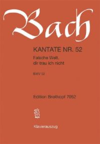 Bach: Cantata No 52 published by Breitkopf & Hartel - Vocal Score