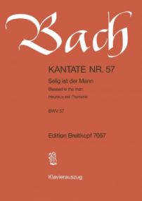 Bach: Cantata No 57 published by Breitkopf & Hartel - Vocal Score