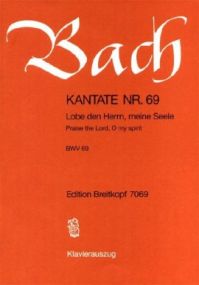 Bach: Cantata No 69 published by Breitkopf & Hartel - Vocal Score