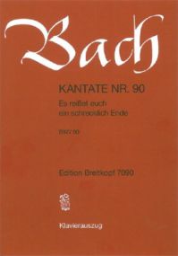 Bach: Cantata No 90 published by Breitkopf & Hartel - Vocal Score