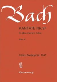 Bach: Cantata No 97 published by Breitkopf & Hartel - Vocal Score