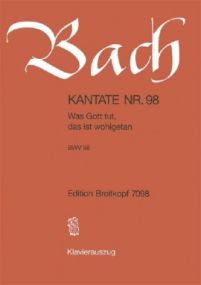 Bach: Cantata No 98 published by Breitkopf & Hartel - Vocal Score