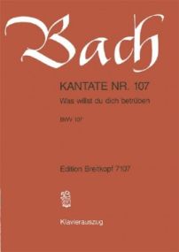 Bach: Cantata No 107 published by Breitkopf & Hartel - Vocal Score