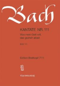 Bach: Cantata No 111 published by Breitkopf & Hartel - Vocal Score