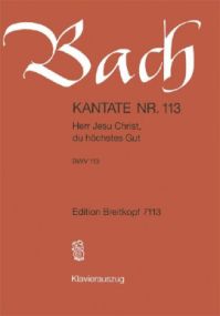 Bach: Cantata No 113 published by Breitkopf & Hartel - Vocal Score