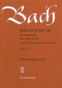 Bach: Cantata No 116 published by Breitkopf & Hartel - Vocal Score