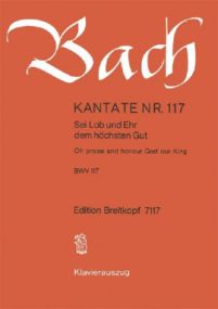 Bach: Cantata No 117 published by Breitkopf & Hartel - Vocal Score