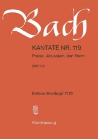 Bach: Cantata No 119 published by Breitkopf & Hartel - Vocal Score