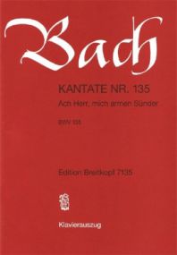 Bach: Cantata No 135 published by Breitkopf & Hartel - Vocal Score