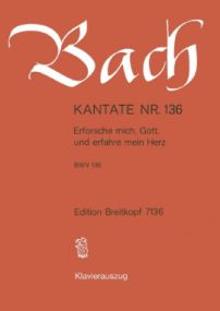 Bach: Cantata No 136 published by Breitkopf & Hartel - Vocal Score