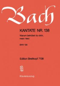 Bach: Cantata No 138 published by Breitkopf & Hartel - Vocal Score