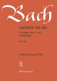 Bach: Cantata No 165 published by Breitkopf & Hartel - Vocal Score