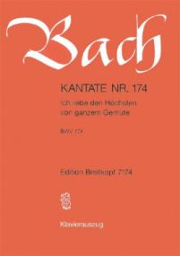 Bach: Cantata No 174 published by Breitkopf & Hartel - Vocal Score