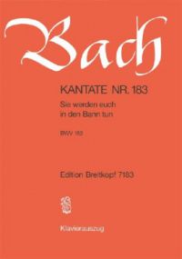 Bach: Cantata No 183 published by Breitkopf & Hartel - Vocal Score