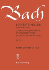 Bach: Cantata No 201 published by Breitkopf & Hartel - Vocal Score