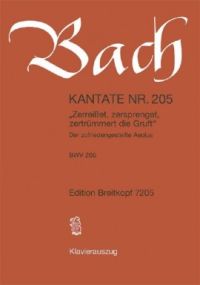 Bach: Cantata No 205 published by Breitkopf & Hartel - Vocal Score