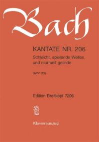 Bach: Cantata No 206 published by Breitkopf & Hartel - Vocal Score