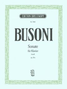 Busoni: Sonata in F minor K204 for Piano published by Breitkopf