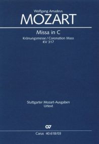 Mozart: Mass in C (K317) (Coronation Mass) published by Carus - Vocal Score