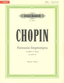 Chopin: Fantasie Impromptu in C# Minor Opus 66 for Piano published by Peters