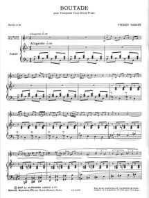 Boutade: for Trumpet by Gabaye published by Leduc