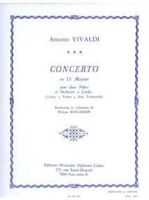 Vivaldi: Concerto for 2 flutes and string orchestra published by Leduc