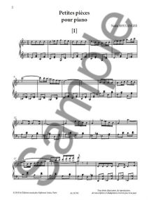 Boulanger: Petites Pieces for Piano published by Leduc