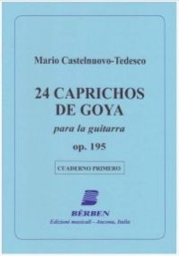 Castelnuovo-Tedesco: 12 Caprichos De Goya Opus 195 for guitar published by Berben