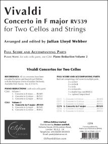 Vivaldi: Concerto in F RV539 published by Clifton